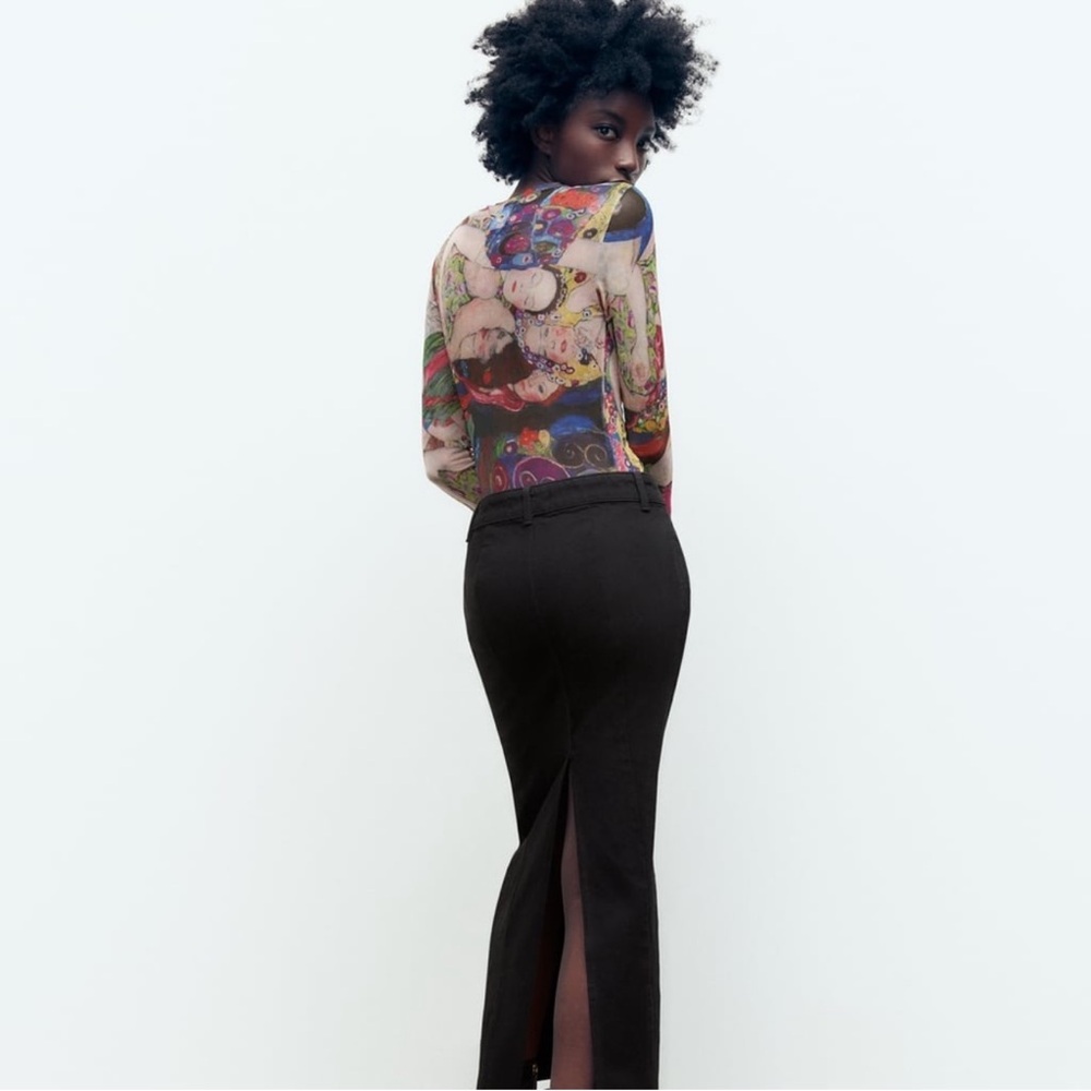 Zara Limited Edition The Virgin Gustav Klimt Long Sleeve Bodysuit - Picture 5 of 9